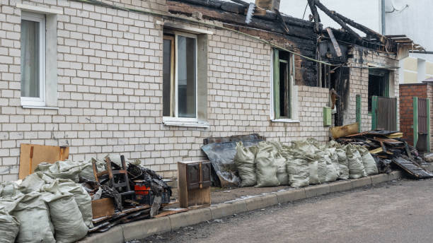 Professional Fire Damage Removal technician working in Newtown Square, PA